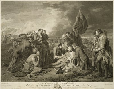 De dood van generaal Wolfe door Benjamin (after) West