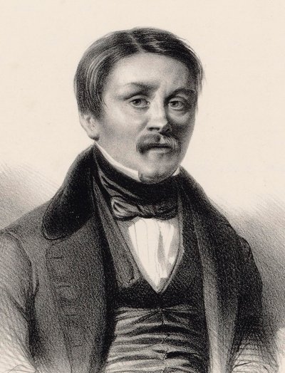 Portret van de organist en componist Hippolyte Monpou door Benjamin