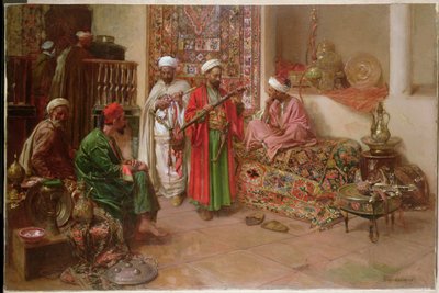 Arabieren in een Interieur door Benjamin 1845 1902 Constant