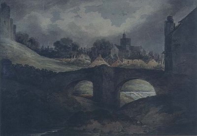 Brecon Stad en Brug door Benjamin Barker