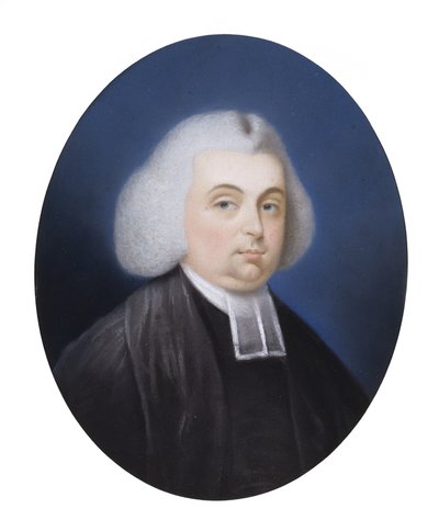 Portret van dominee James Diman door Benjamin Blyth