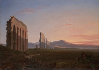 Uitzicht op de Romeinse Campagna door Benjamin Champney