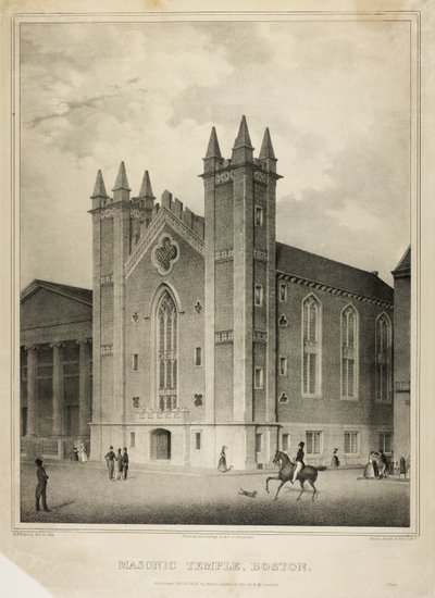Vrijmetselaarstempel, Boston door Benjamin F. Nutting