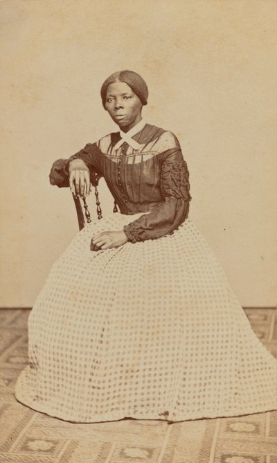 Carte-de-visite portret van Harriet Tubman, 1868-1869 door Benjamin F. Powelson