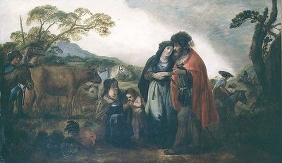 Laban en Rebecca door Benjamin Gerritsz. (after) Cuyp
