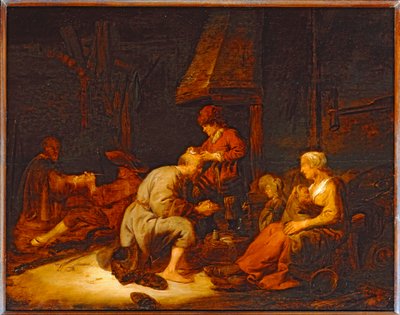 Werking van het vergrootglas. 1630 ... door Benjamin Gerritsz. Cuyp