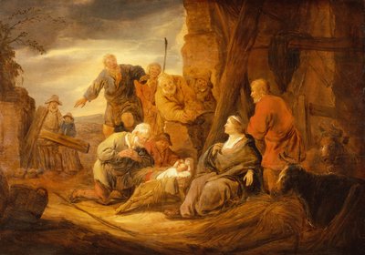De aanbidding van de herders door Benjamin Gerritsz. Cuyp