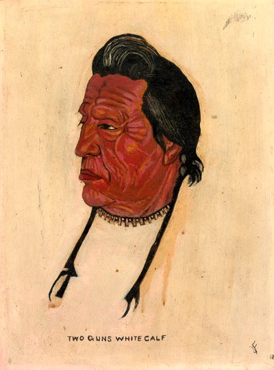 Two Guns White Calf, n.d. door Benjamin H. Frayser