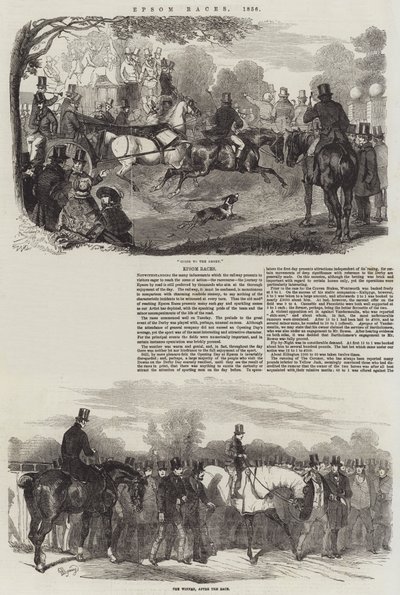 Epsom Races, 1856 door Benjamin Herring