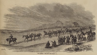 De Derby, het verlaten van de paddock door Benjamin Herring