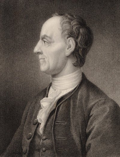 Portret van de wiskundige Leonhard Euler 1707-1783, 1850 door Benjamin Holl