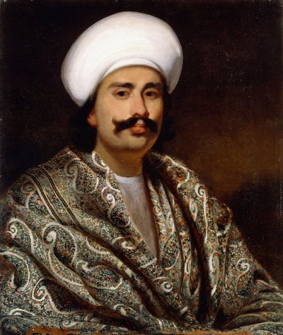 Portret van een Nawab, ca. 1856-62 door Benjamin Hudson