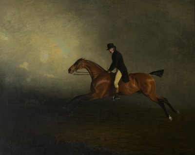 Archibald Kennedy, 12e Graaf van Cassillis, later 1e Markies van Ailsa, rijdt een wedstrijd van Culzean naar Glasgow door Benjamin Marshall