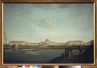 Het Tauridepaleis gezien vanaf de Neva door Benjamin Patersson
