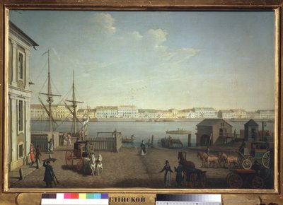 De Engelse kade in Sint-Petersburg door Benjamin Patersson