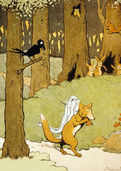 Renard en de paling, illustratie uit 