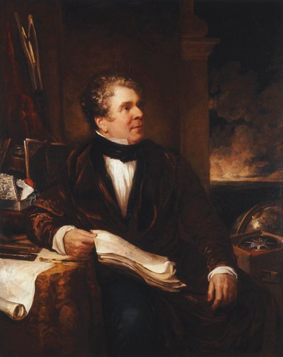 Portret van kapitein Sir John Ross door Benjamin Rawlinson Faulkner