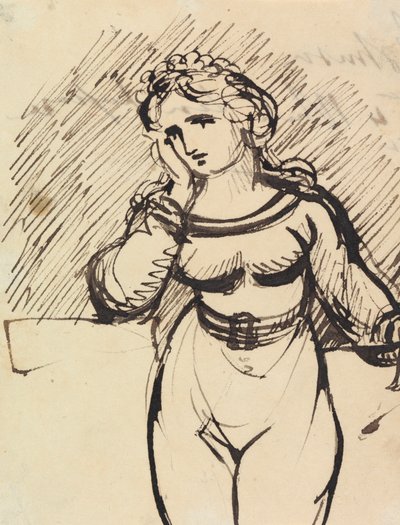 Figurenstudie van een Vrouw door Benjamin Robert Haydon