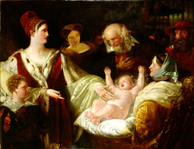 Mary Queen of Scots als baby door Benjamin Robert Haydon