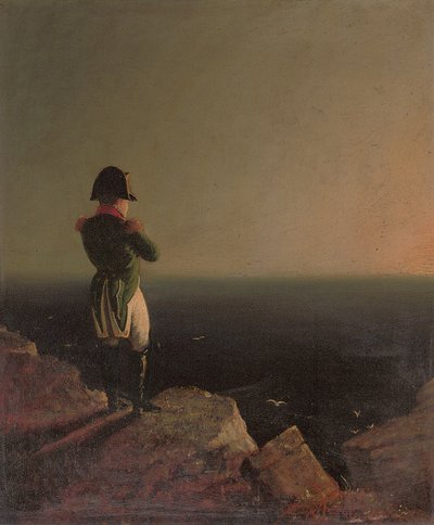 Napoleon Bonaparte peinzend op Sint-Helena door Benjamin Robert Haydon