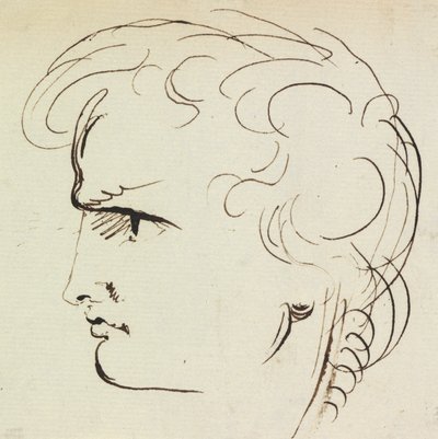 Portretstudie van een Jonge Man door Benjamin Robert Haydon