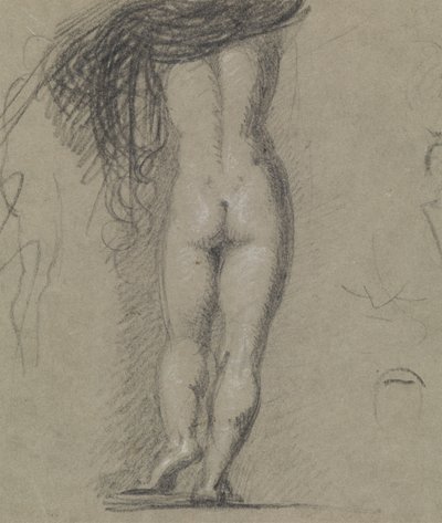Achteraanzicht Studie van een Naaktfiguur door Benjamin Robert Haydon