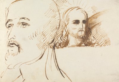 Studies van het gezicht van Jezus door Benjamin Robert Haydon