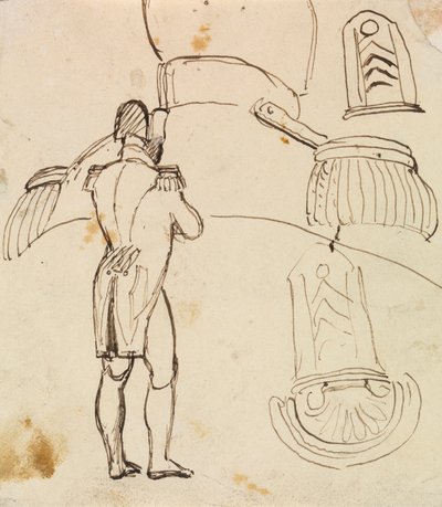 Studie voor Napoleon Bonaparte door Benjamin Robert Haydon