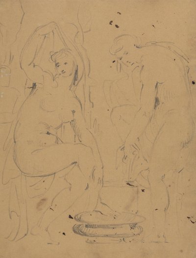 Studie van Badende Vrouwen door Benjamin Robert Haydon