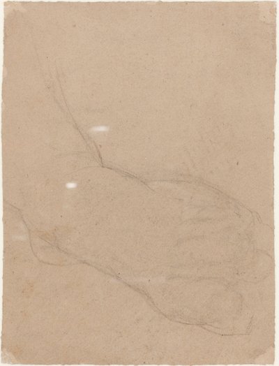 Studie van een voet [verso] door Benjamin Robert Haydon