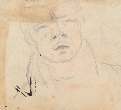 Studie van een niesende man door Benjamin Robert Haydon
