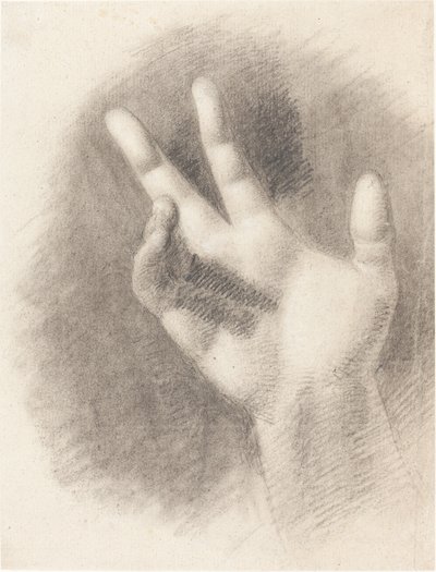 Studie van een Rechterhand door Benjamin Robert Haydon