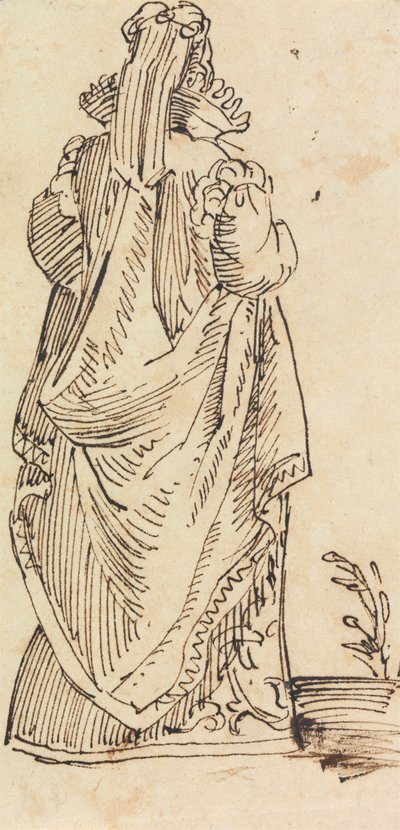 Studie van een vrouw, achteraanzicht door Benjamin Robert Haydon
