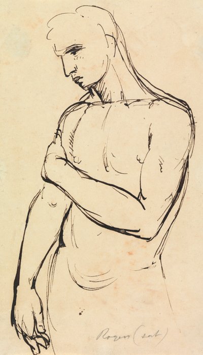 Studie van een jonge man door Benjamin Robert Haydon