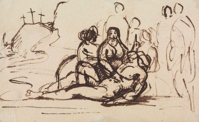 Studie van de Pieta door Benjamin Robert Haydon