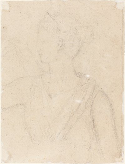 Studie van het Standbeeld van Diana in het Vaticaan (verso) door Benjamin Robert Haydon