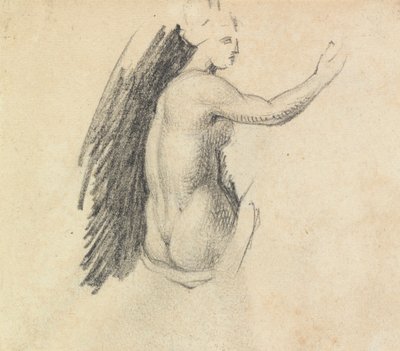 Studie van de Achterkant van een Naaktfiguur door Benjamin Robert Haydon