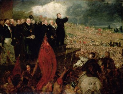 De Bijeenkomst van de Vakbonden op Newhall Hill, Birmingham, 16 mei 1832 door Benjamin Robert Haydon