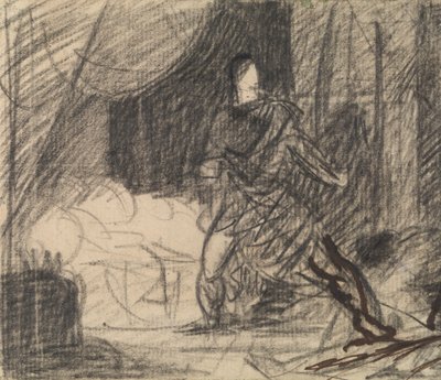 De moord op Duncan - Macbeth met het lichaam (en Lady Macbeth nadert) door Benjamin Robert Haydon