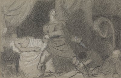 De Moord op Duncan - Macbeth met de Dolken door Benjamin Robert Haydon