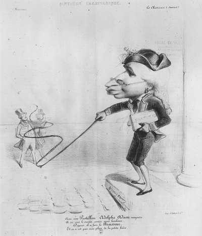 Karikatuur van Adolphe Adam (1803-56), uit Pantheon Charivarique door Benjamin Roubaud