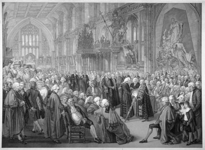 Interieur van de Guildhall, City of London door Benjamin Smith