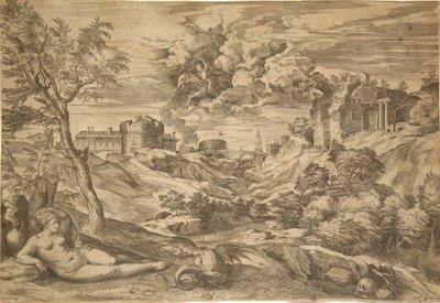 Medoro en Angelica door Benjamin Thomas Pouncy