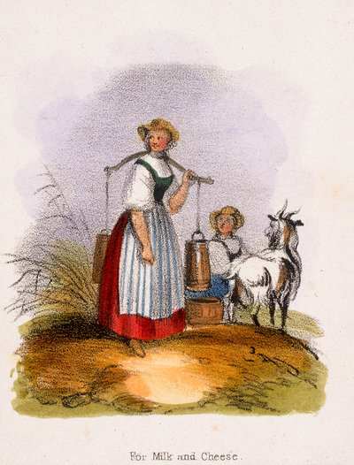 Voor melk en kaas door Benjamin Waterhouse Hawkins