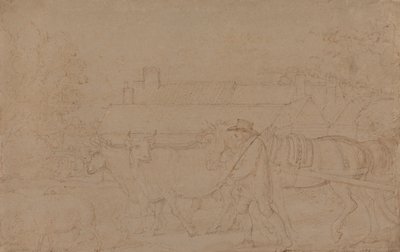 Een Boerderij nabij Windsor door Benjamin West