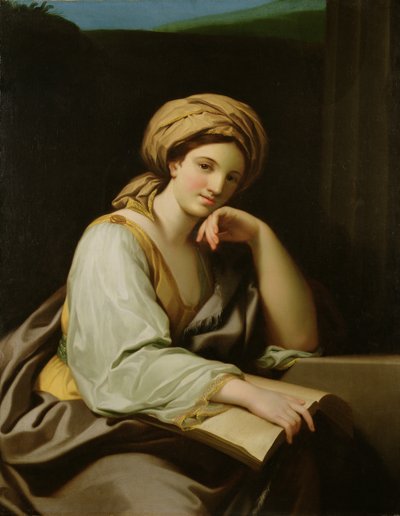 Een Sibyl met een Boek, naar een schilderij van Raphael Mengs door Benjamin West