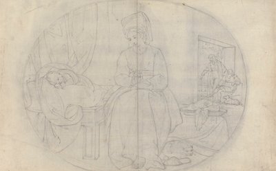 Vrouw en Kind van de Kunstenaar door Benjamin West