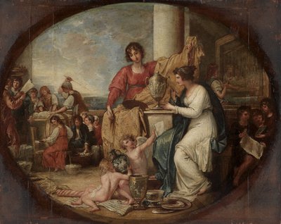 Britse fabriek - Een schets door Benjamin West