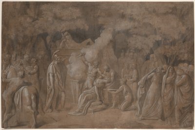 De dood van Iphigenia (?) door Benjamin West