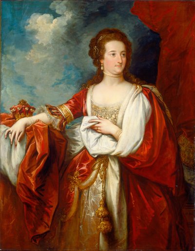 Elizabeth, gravin van Effingham, ca. 1797 door Benjamin West
